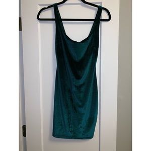 green velvet dress